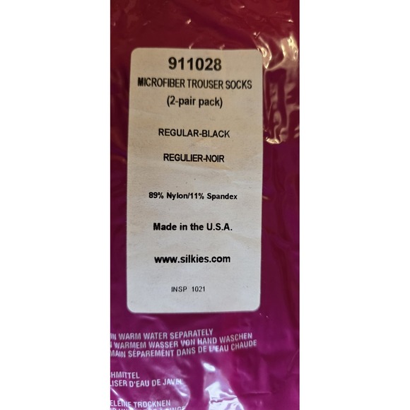 Lot Of New Silkies Microfiber Trouser Sock Packages 4 Total Packs Navy/Black - Picture 8 of 8